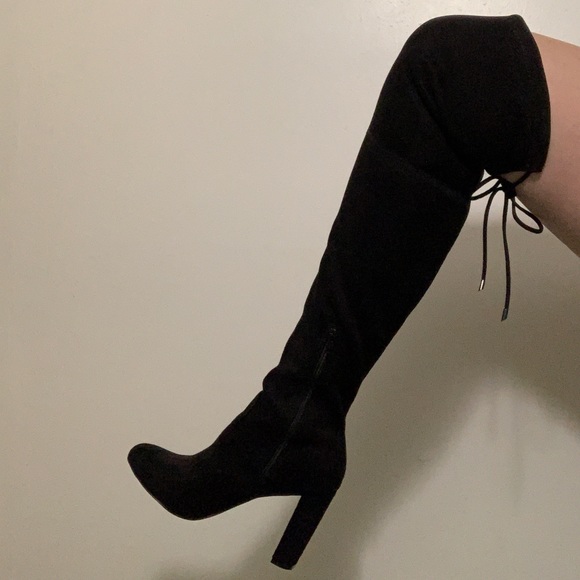 Thigh high black 4 inch heels - Picture 1 of 1
